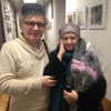 Н.а. СССР Людмила Семеняка и режиссер вечера Павел Тихомиров