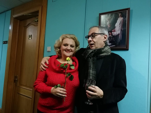Солистка Детского музыкального театра им.Натальи Сац Людмила Бодрова и Сергей Коробков