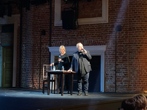 Виртуозный синхронный перевод Анны Атарщиковой  помог нам  хорошо понять друг друга